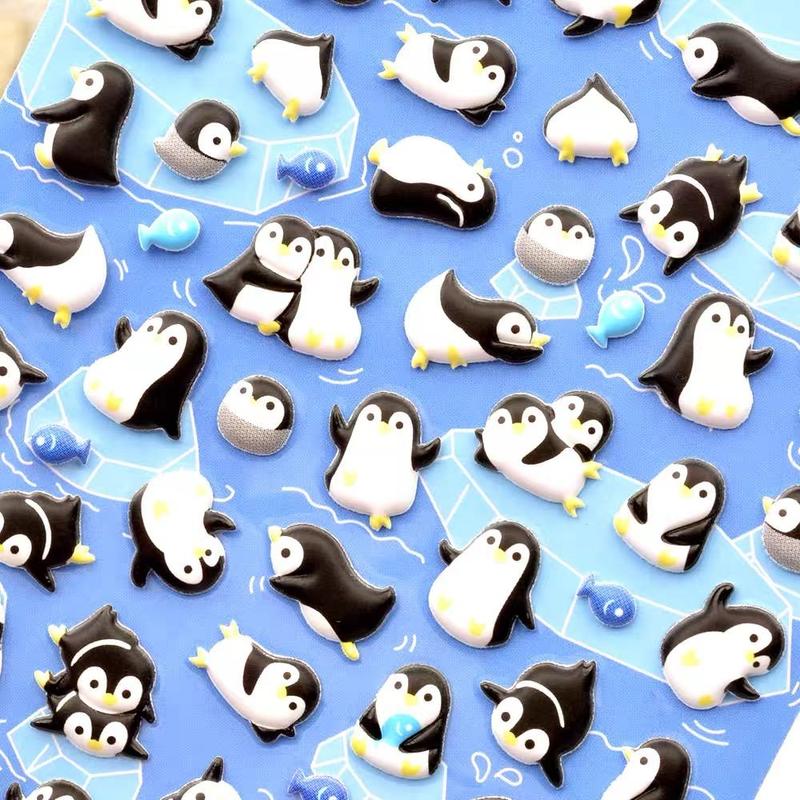 Product Introduction of Cartoon Penguin Pattern Sticker, 1 Sheet Cute Multi-purpose Sticker for Diy Craft, Decoration, Hand Account 14