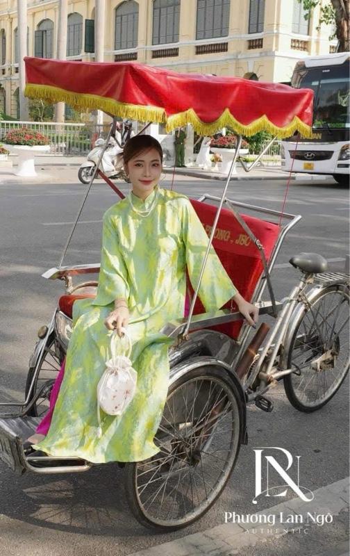 Product Introduction of Áo Dài Lụa Gấm Cao Cấp Thọ Dơi, Mặc Tết Đi Chơi, Dạo Phố, Chụp Ảnh Cực Đẹp 23