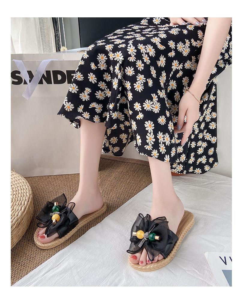 Product Introduction of Dép Đi Ngoài Trời, Dành Cho Nữ, Thời Trang Mới Mùa Hè 2024, Thích Hợp Cho Kỳ Nghỉ Bờ Biển, Dép Xỏ Ngón Đế Bằng Chống Trượt, Giày Đi Biển 5