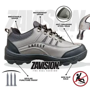 Sepatu hiking sepatu safety ujung besi waterproof sepatu gunung sepatu adventur sepatu proyek size 38-44 bisa cod Z-18 Outdoor
