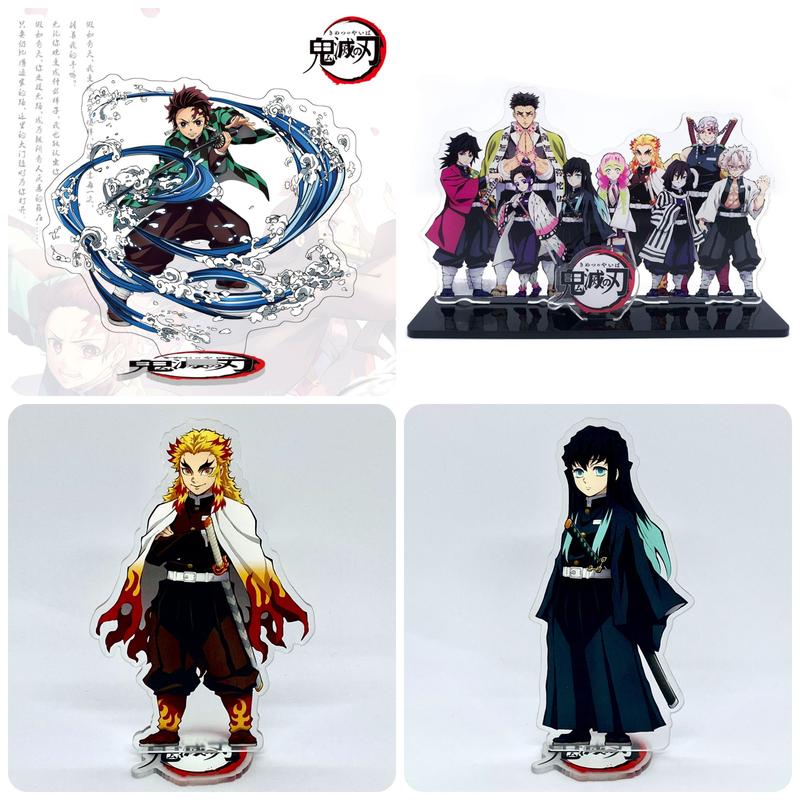  Mô hình standee mica tranh kính acrylic trưng bày nhân vật anime Kimetsu No Yaiba sưu tầm 