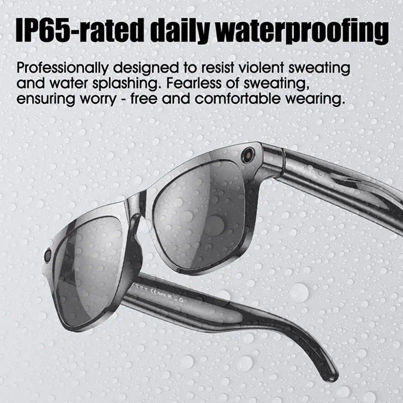 4K HD1080P AI Smart Glasses Photochromic Glasses Video Recording Bluetooth Call Glasses Waterproof Bluetooth Call Playing Music - Image 5