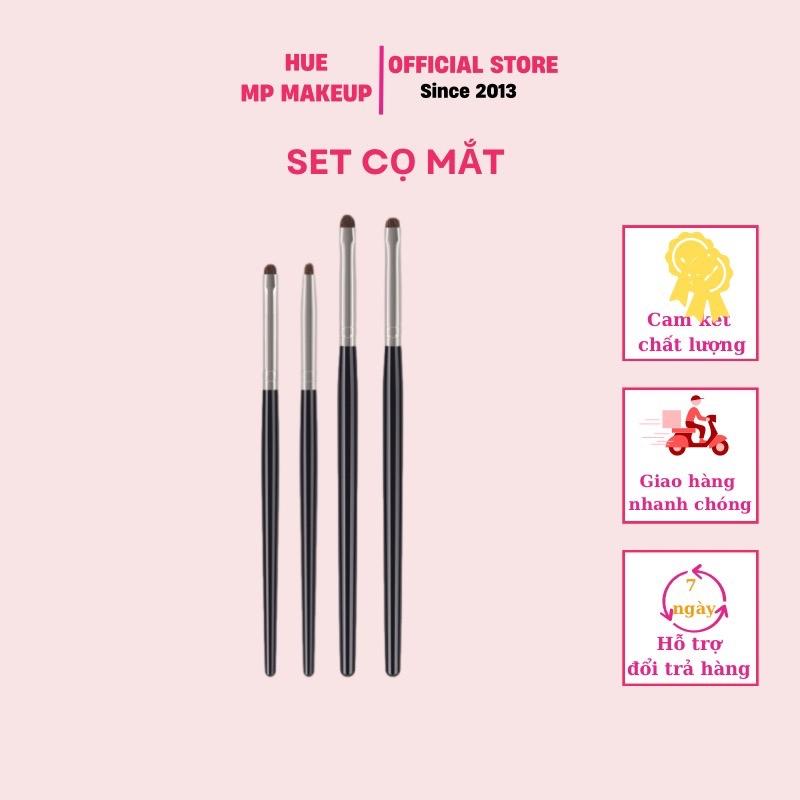 Set 4 cọ chi tiết cho mắt vẽ bọng di tan nhấn kẻ eyeliner che khuyết điểm...