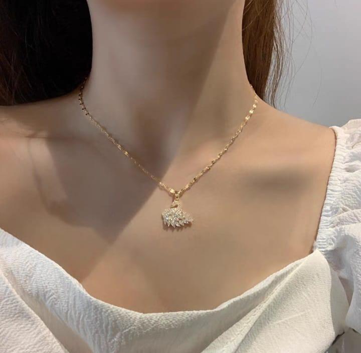 Product Introduction of Kalung Wanita Import  Tatanium Anti Karat Anti Luntur Selamanya Aksesoris Wanita Bahan Titanium Fashion Wanita Titanium 2