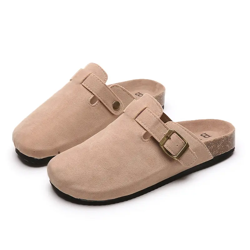 Cork Suede Mules Slippers For men Fashion Men Clogs Shoes Classic Cork Antislip Outdoor Slippers
