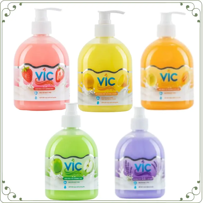 Chai nước rửa tay V﻿‎I﻿﻿C Hương Táo/Dâu/Dưa Lưới/Chanh 500ml 0