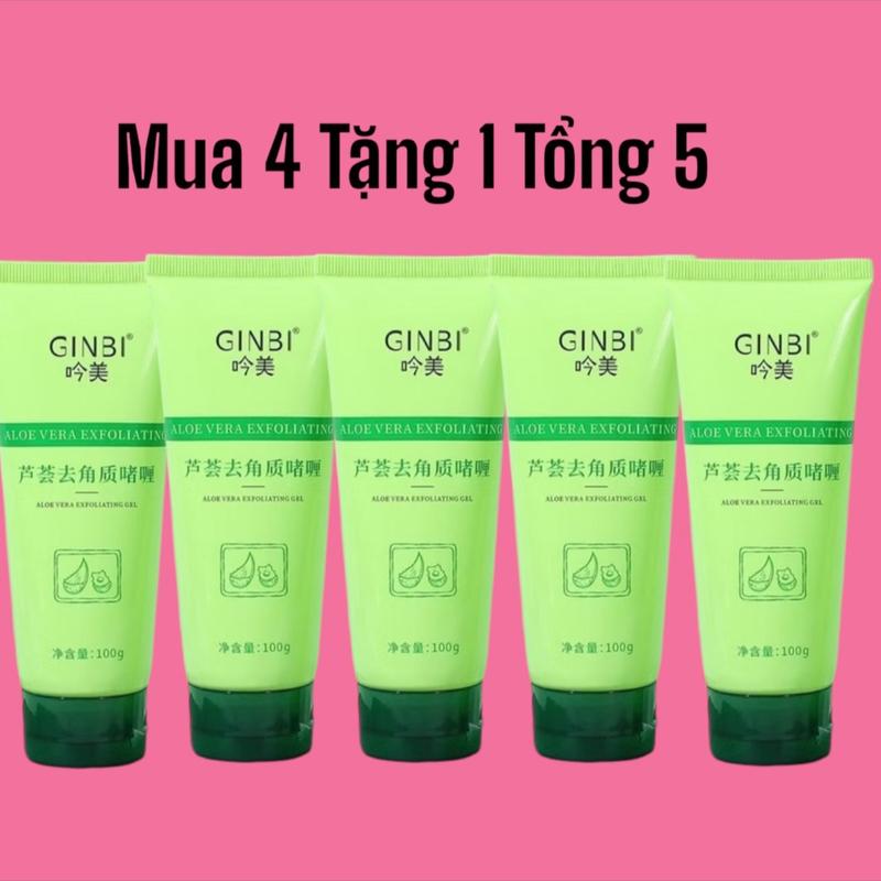 5 Tuýp Tẩy Da Chết Nha Đam Ginbi Skincare Tẩy Da Chết Nha Đam Làm Đẹp Da Nữ Women Cho Bé