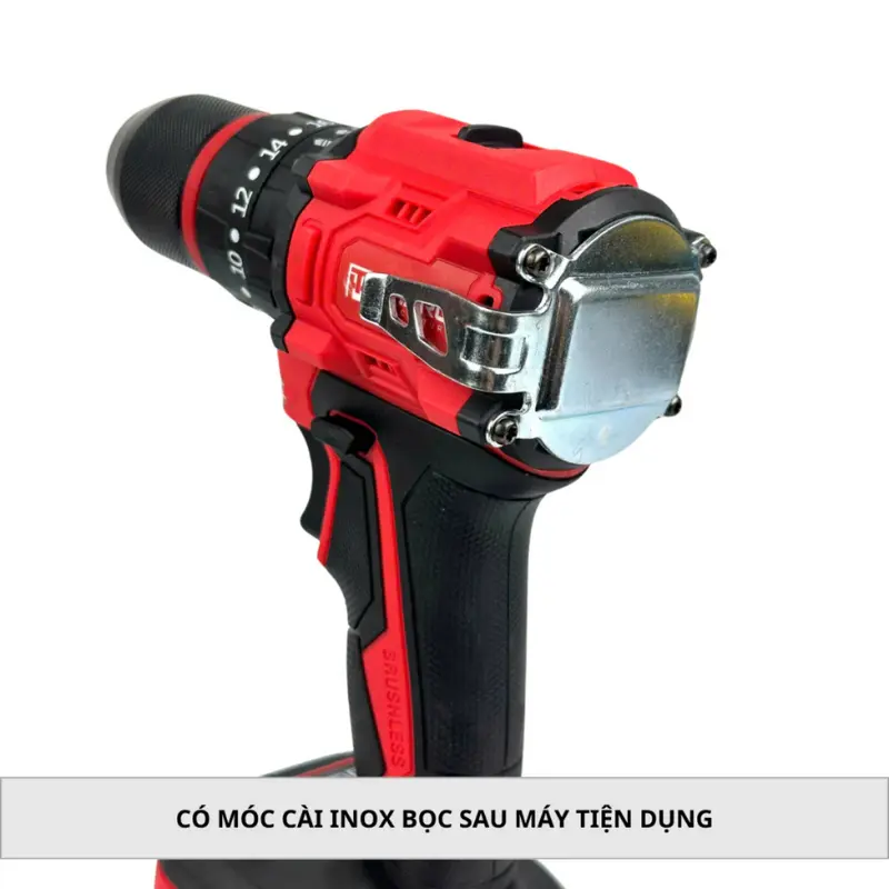 THÂN Máy Khoan Pin THPRO TH7713 3 Chức Năng Đầu 13mm Autolock Động Cơ Không Chổi Than Chân Pin Phổ Thông 3