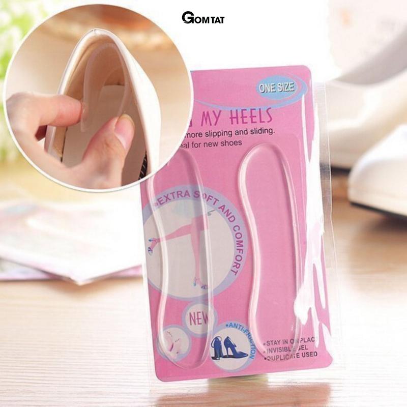 Miếng lót giày sillicon cao cấp giảm đau gót chân, miếng dán gót giày chống tuột gót chân, miếng dán gót silicon, miếng lót giày chống tuột gót - DEMSILI-HAN-9001 Cao Su