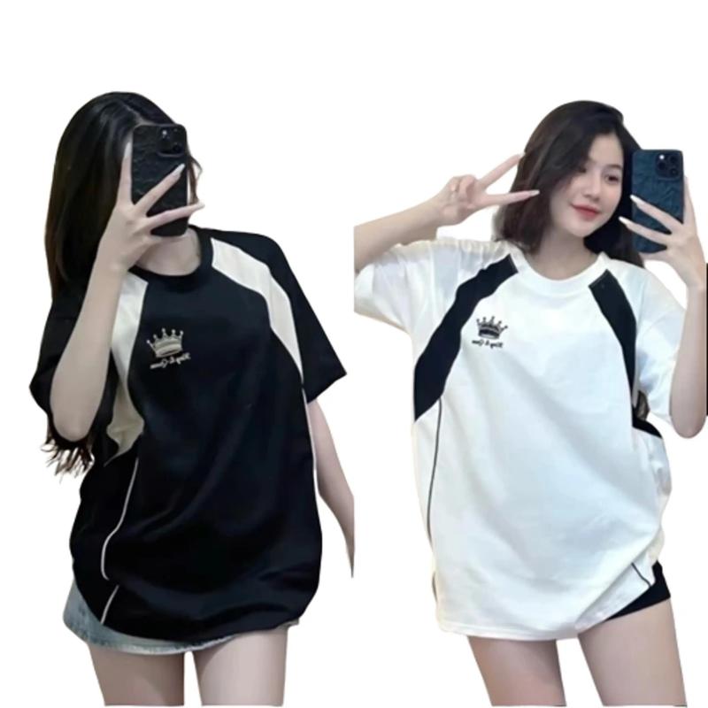 Áo phông in Vương miện vải cotton khô tay lỡ Form rộng(MỎNG NHẸ, GIÁ RẺ,BÌNH DÂN) hot trend Top Women 3
