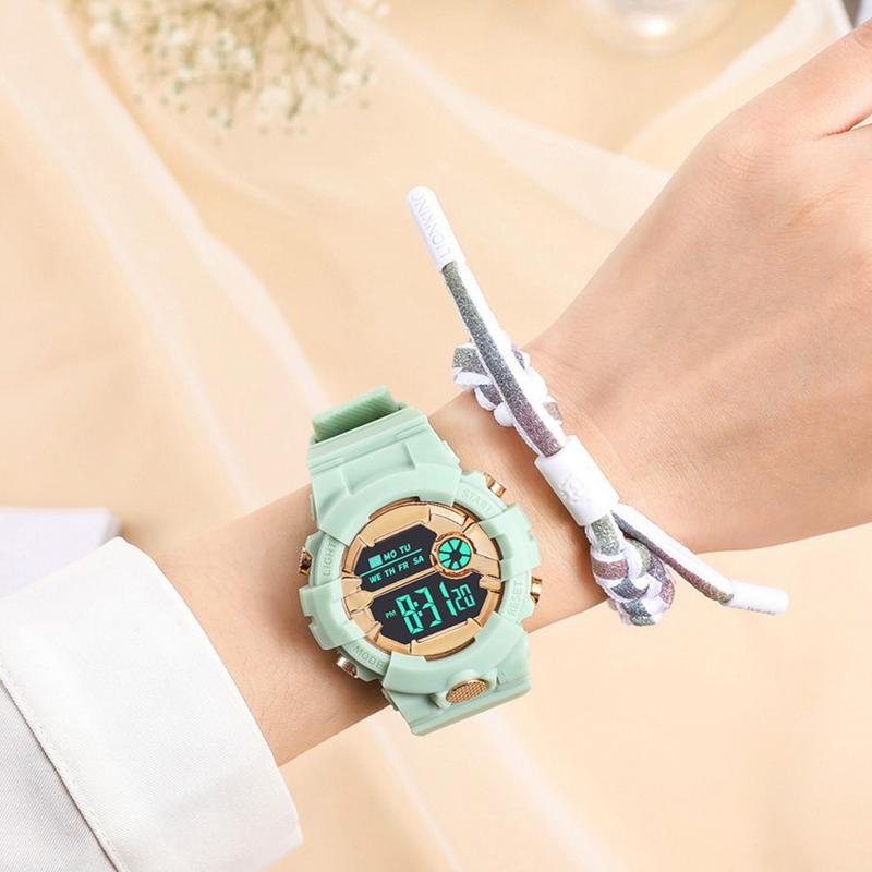Product Introduction of Đồng Hồ Đeo Tay Thể Thao Reloj Cho Nam, Thời Trang Mới, Màn Hình Điện Tử, Không Thấm Nước, Lcd, Kỹ Thuật Số, Đồng Hồ Bấm Giờ, Ngày Tháng, Cao Su 27