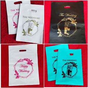 murah meriah kaka. kantong plastik, 50pcs, ukuran 25x35, plastik the wedding, plastik thank you, plastik souvernir, plastik bingkisan hajatan