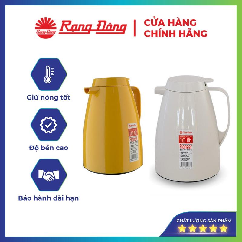 Phích pha trà giữ nhiệt 1,5 lít Rạng Đông, bình thuỷ đựng nước nóng, chất liệu nhựa cao cấp, Model: RD-1542 N2.E (Màu ngẫu nhiên)