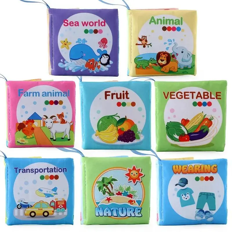 Sách Vải Mềm Cho Trẻ Sơ Sinh, Sách 3D, Chủ Đề Gia Đình Động Vật, Nhận Thức Montessori, Đồ Chơi Giáo Dục Sớm, Thích Hợp Cho Trẻ 0-12 Tháng, Ý Tưởng Quà Tặng Tuyệt Vời Cho Trẻ Em 2