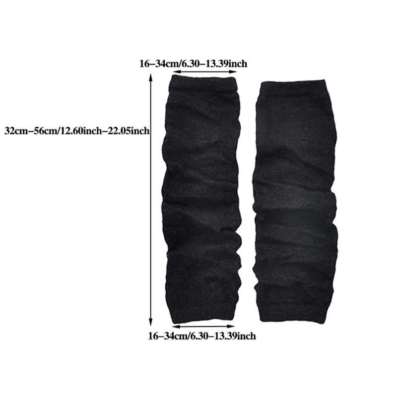 Product Introduction of Knitted Woolen Arm Sleeve Fine Long Knitted Fingerless Gloves Warm Riding Soft Female Gloves Autumn Winter Women Arm Warmers 0