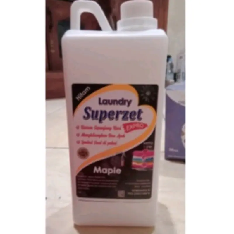 SUPERZET ~ parfum pewangi laundry wangi 1 liter kemasan drigen Biru 5