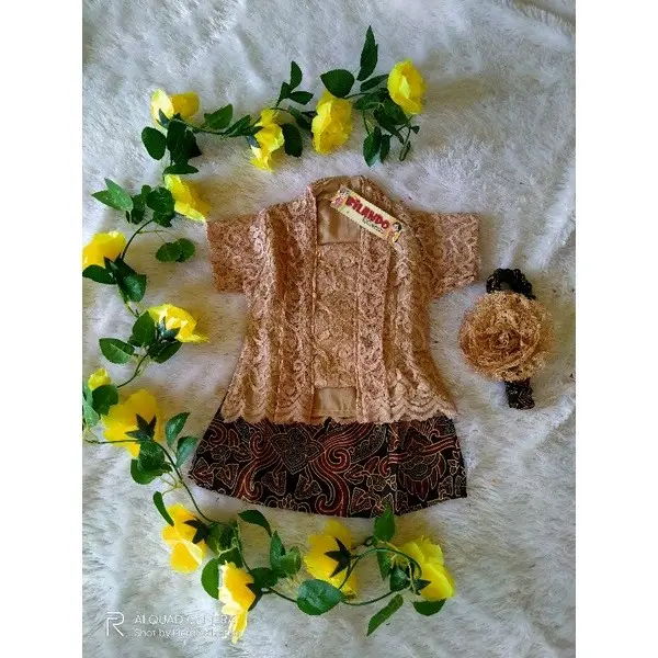 kebaya bayi dan anak warna moca//tedak sinten//kebaya bayi murah Parsel 8