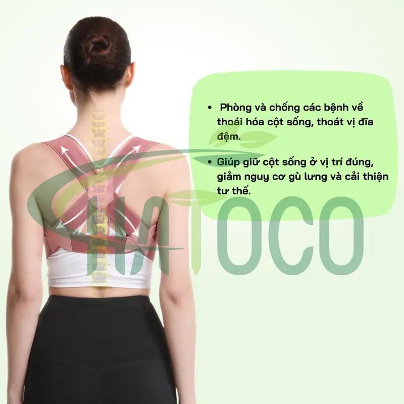 Đai Bảo Vệ Vòng 1 Hatoco Nâng Đỡ Vòng Một Khi Tập Gym, Khắc Phục Gù Lưng 3