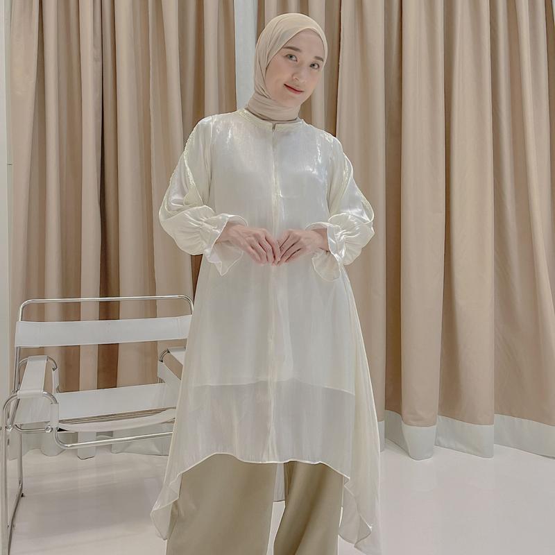Product Introduction of Eclemix Tunic Reya | Atasan Wanita Tunic Mewah Resleting Depan | Baju Pesta Kondangan 2