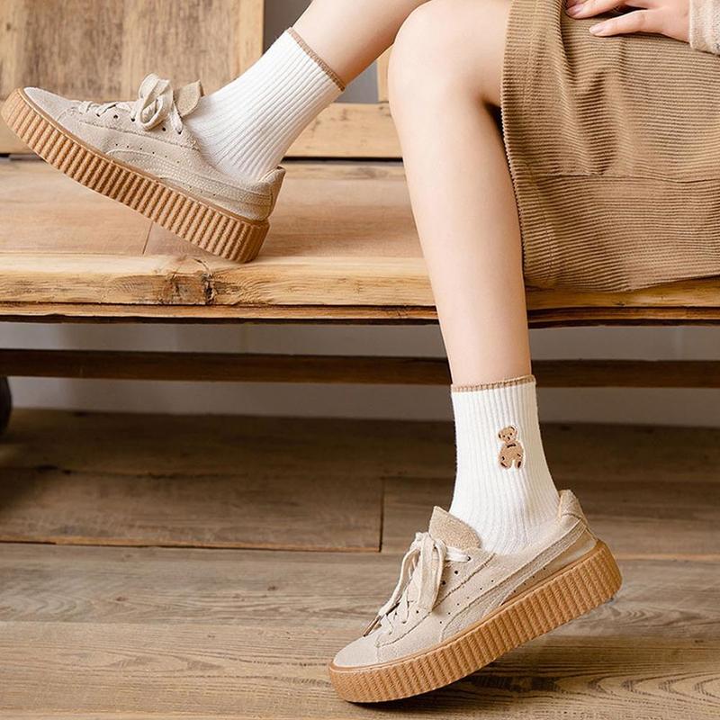 Product Introduction of Cartoon Cute Socks Animal Print Bear Calzini Sport Fashion Kawaii Women Cotton Socks 13