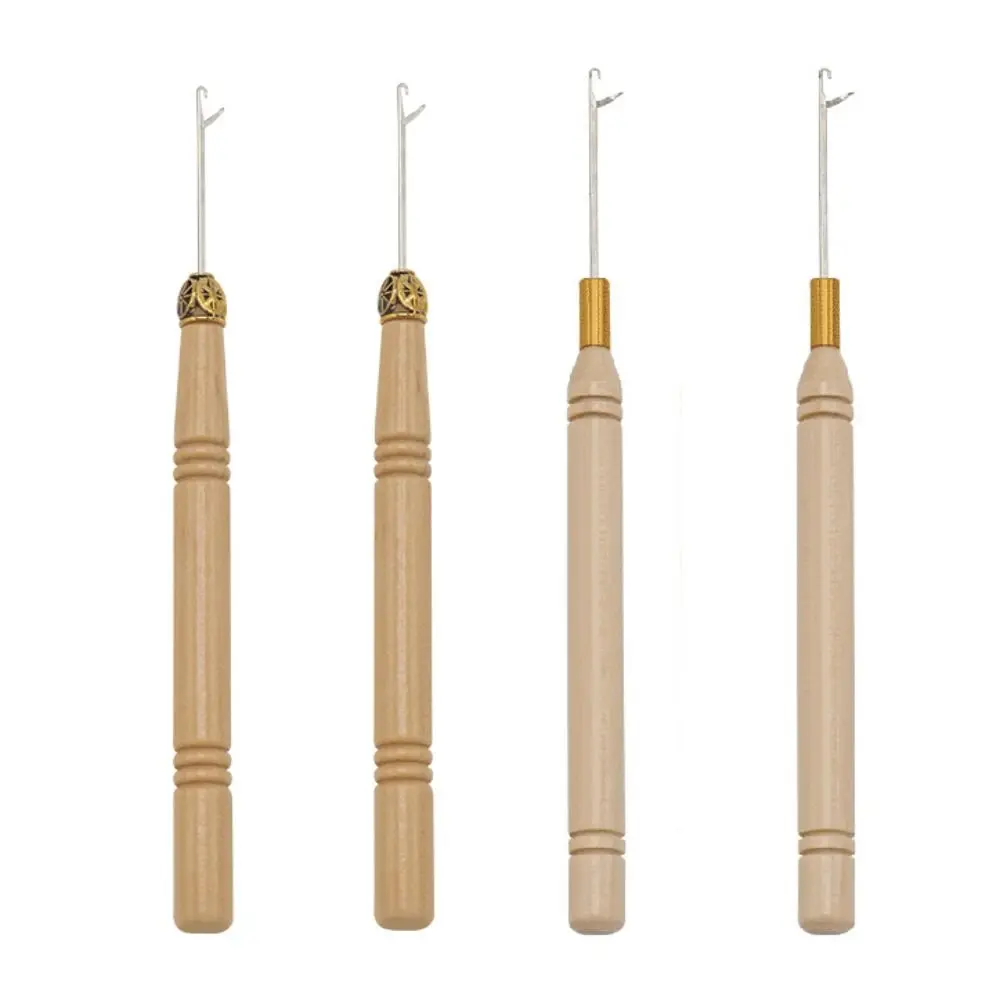 Dụng Cụ Làm Tóc Dreadlock, 3 Cái / bộ, Cán Gỗ, Móc Đan, Móc Dệt Tóc, Kim, Kim Nối Tóc Kim Loại, Móc Siêu, Thích Hợp Để Tự Làm