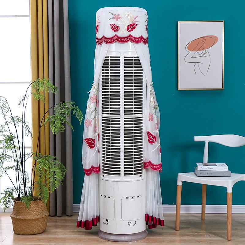 Product Introduction of New Model No-Remove Air Conditioner Cover for Cylinder Vertical Cabinet Machine, Round Living Room Air Conditioner Dust Cover for Gree Midea 16