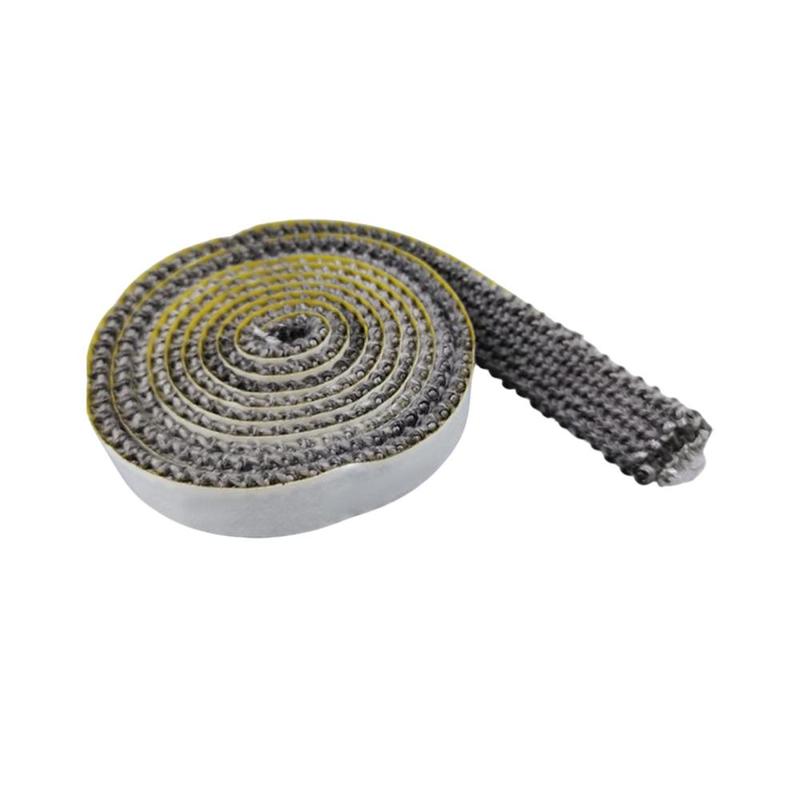 Fireplace Tape Seal High Temperature Resistance Wood Stoves Gasket Sticky Fiberglass Rope for Window Glass Chimney Fireplace 8