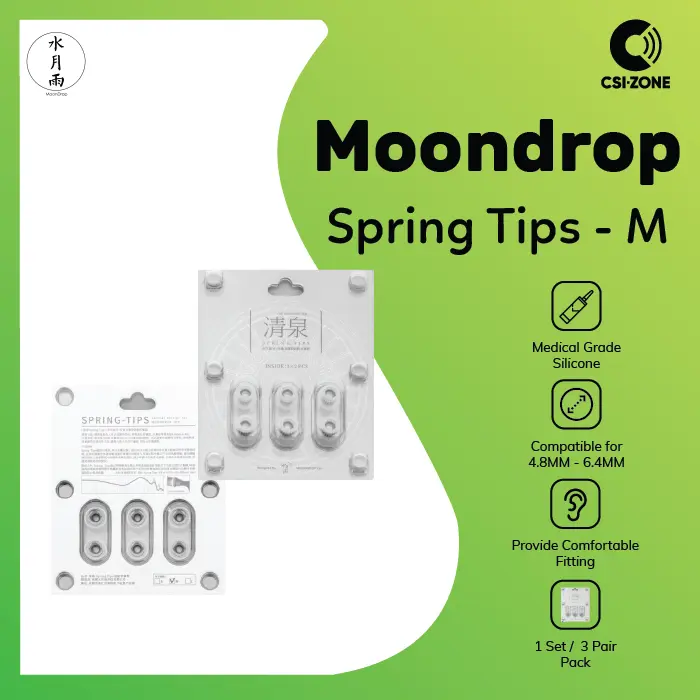 Moondrop Spring Tips Silicone Eartips Replacement For Earphone