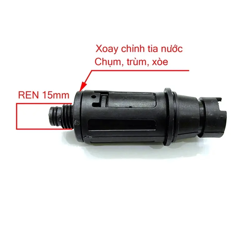 Đầu béc vòi xịt ren ngoài mỏ vịt kiểu gài gắn vòi xịt rửa áp lực cao 3