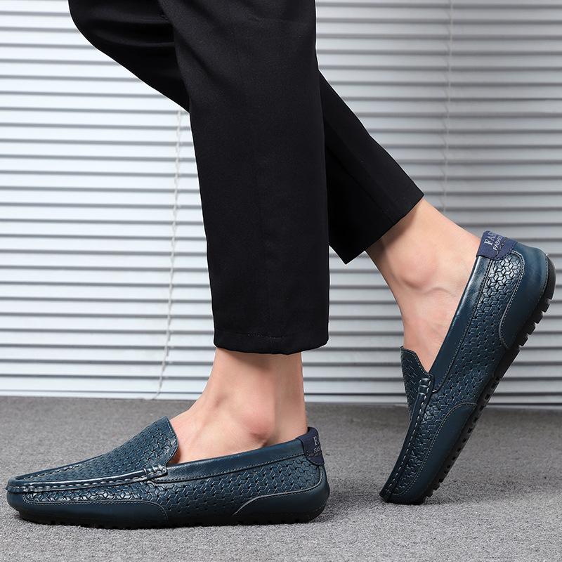 Product Introduction of Giày Da Cho Nam, Khâu Tay, Da Thật, Phong Cách Anh Quốc Ruoshuai, Xuyên Biên Giới, Ngoại Cỡ, Thiết Kế Khoét Lỗ Giày Doug Shoes 11