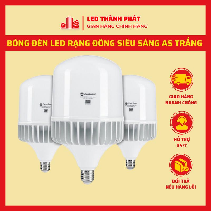 Bóng đèn Led Rạng Đông 20w 30w 40w 50w 60w 80w siêu sáng tiết kiệm ĐIỆN , LED BULB trụ bảo hành 06 tháng bóng  đèn