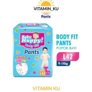 [ Diskon Gila! ] PAKET 3 BALL POPOK BABY HAPPY FIT PANTS JUMBO REGULAR ALL SIZE CELANA POPOK BAYI DIAPERS