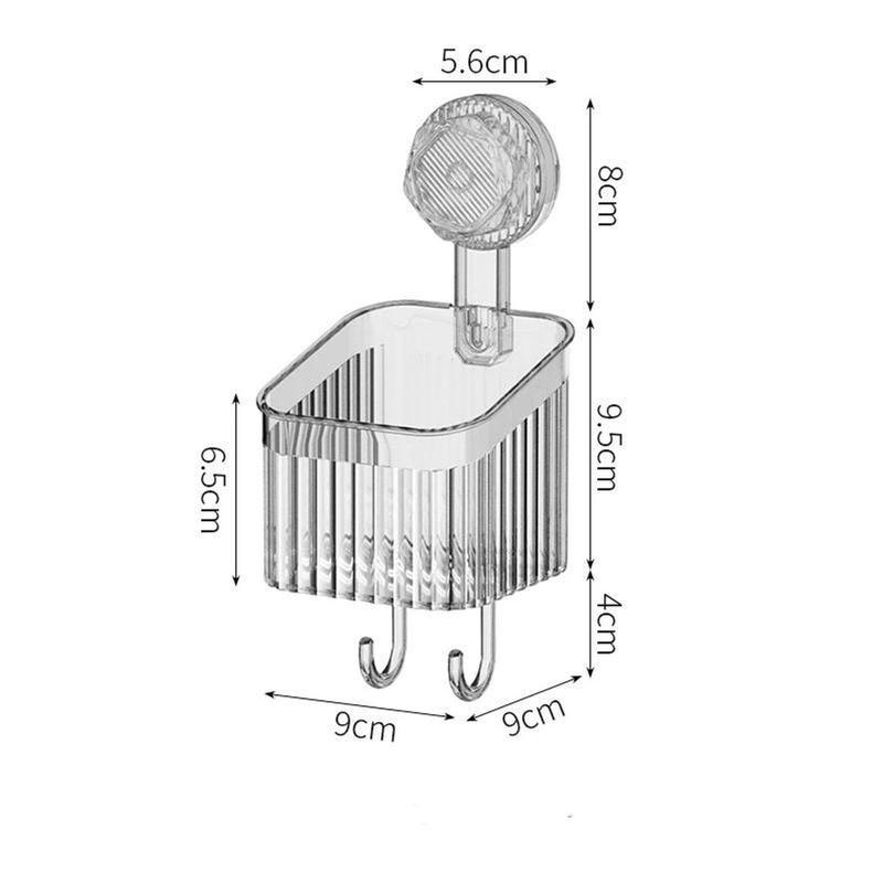 Product Introduction of Kệ Để Đồ Nhà Tắm, Nhà Bếp Trong Suốt Chịu Lực Tốt Có Móc Treo,Móc Hút Chân Không Treo Đồ Chắc Chắn keg i keg i kệ  góc 29