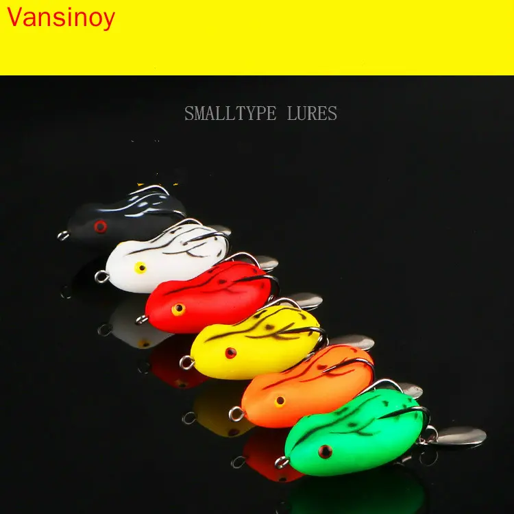 Vansinoy Fishing Lure Umpan Casting New Modified Lure Bait Bionic Frog Double Hook Thunder Frog Snakehead Fish