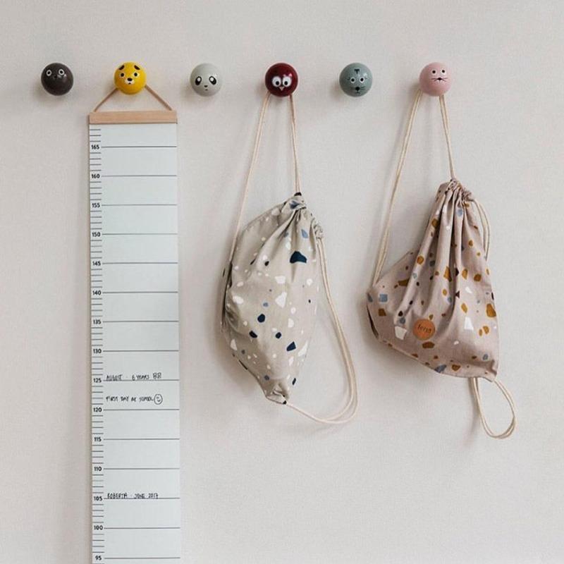 Product Introduction of Nordic Children Height Ruler Canvas Hanging Growth Chart  Decorative 2