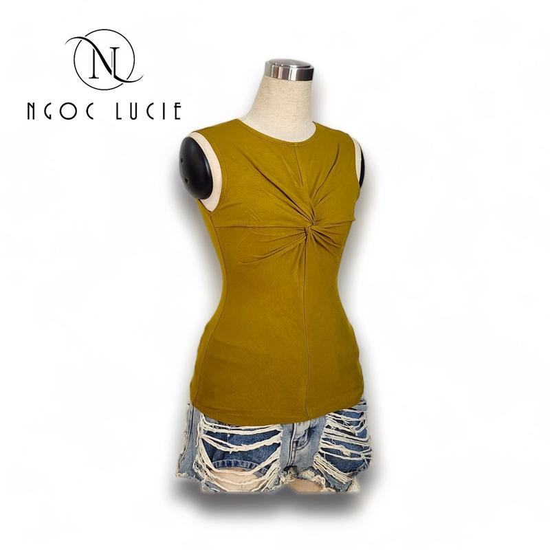 A90 - Áo Sát Nách Xoắn V1 - Ngọc Lucie