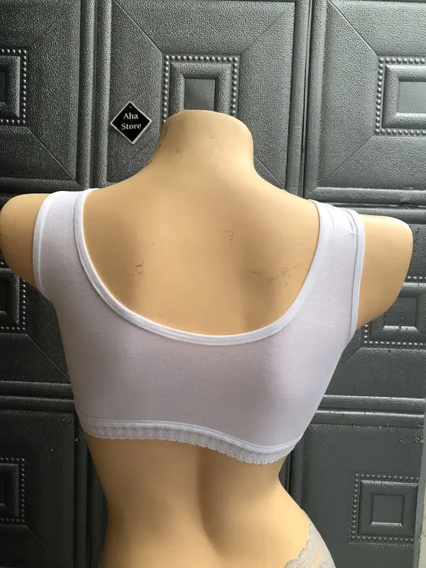 [Có bigsize 40-80kg] Áo bra Nữ học sinh trắng cấp 2, cấp 3 Chất cotton mềm mịn 4