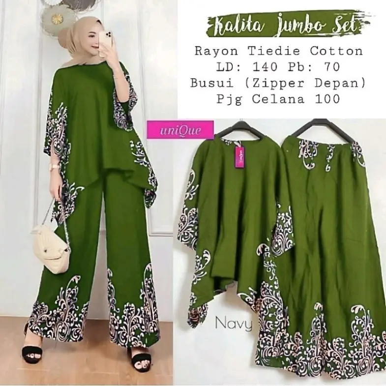 Daster Batik Oneset Setelan Pakaian Wanita Wakawaka Motif KalitaSuper Jumbo 4