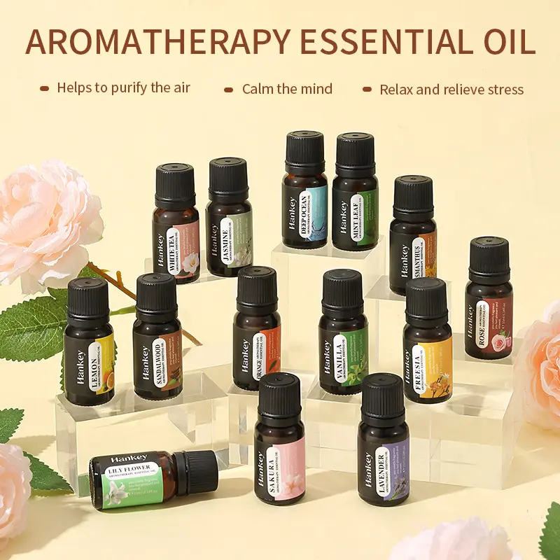 Tinh dầu thơm 10ml QINGTING cho máy tạo độ ẩm thơm Dầu hòa tan trong nước với nhiều mùi hương 3