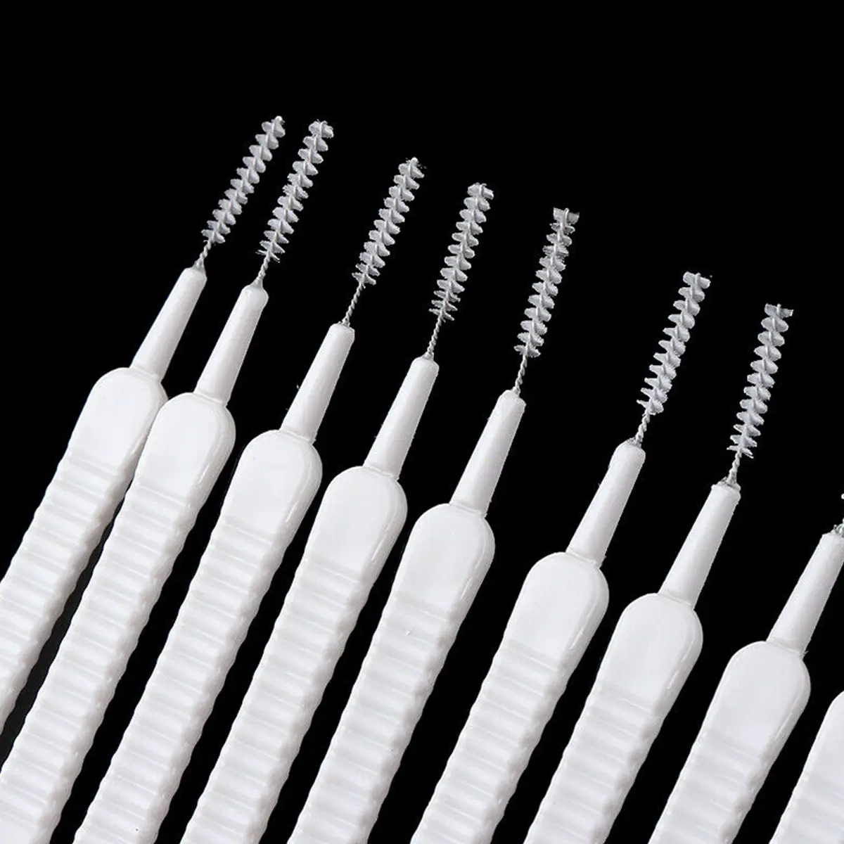10pcs Shower Head Cleaning Brush Nylon Small Hole Cleaner Reusable Shower Head Anti-Clogging Brush Multifunctional Pore Gap Hole Brush Cleaner Tool for Shower Nozzle Holes Mobile Phone Holes (White) ec6dg