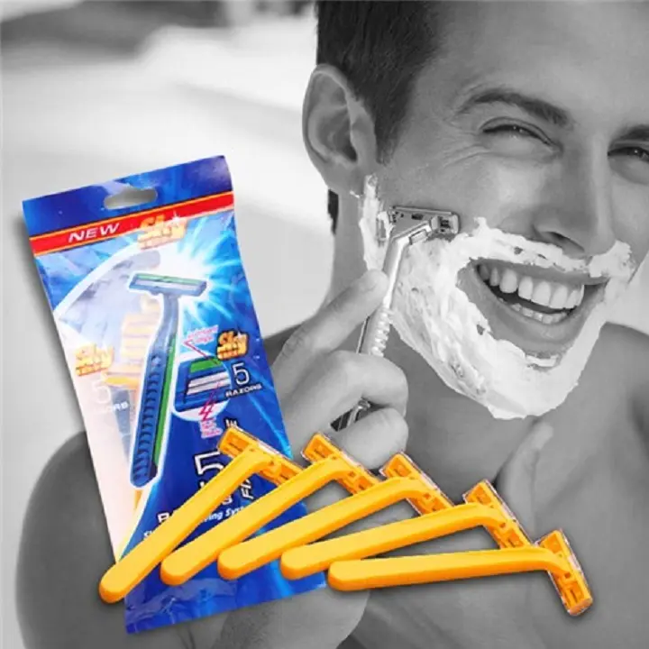 Bộ 5 dao cạo râu lưỡi kép tiện dụng giá rẻ