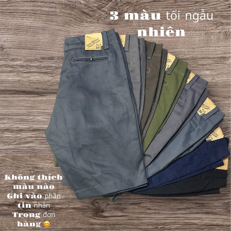 [ COMBO 3 Quần KaKi Khoá Kéo ]Nam,thanh niên,trung niên,rất là dễ mang dễ phối đồ Menswear