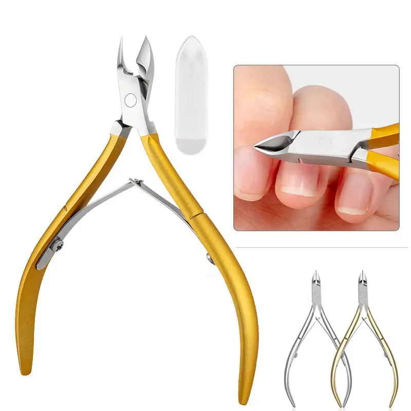 2colors Nail Dead Skin Scissors Cuticle Nipper Stainless Steel Pliers Manicure Pedicure Nail Art Toe Tools