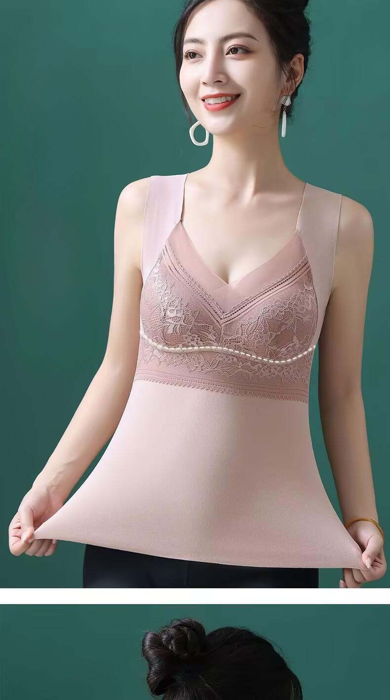 Product Introduction of Áo Vest Giữ Nhiệt Nhung Đức Hai Mặt, Thiết Kế Công Chúa, Dành Cho Nữ, Lớp Nền Không Để Lại Dấu Vết Dày Dặn Bằng Nhung, Thích Hợp Cho Mùa Thu Và Mùa Đông, Đồ Lót Giữ Nhiệt, # BXB11 a o Jacket Chun Top 10