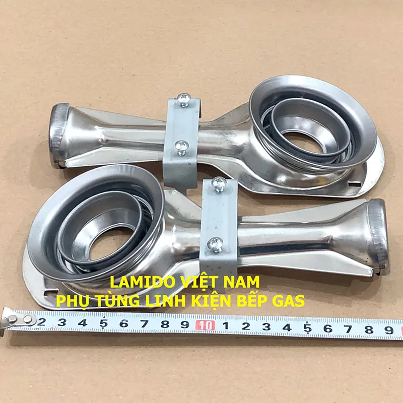 COMBO 2 Điếu inox 78, Họng Đầu Đốt chia lửa bếp gas mâm 78mm - [LINH KIỆN PHỤ TÙNG THAY THẾ BẾP GA] - ( Bass + Vít) 4