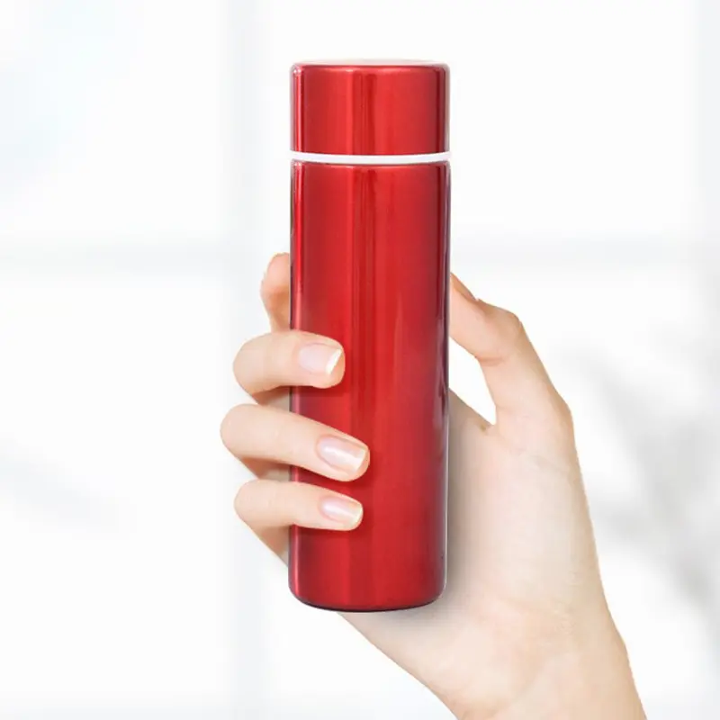 1Pc Portable Pocket Thermos Cup Stainless Steel Mini Outdoor Camping Water Bottle Insulated Thermos Flask Water Tea Coffee Cup