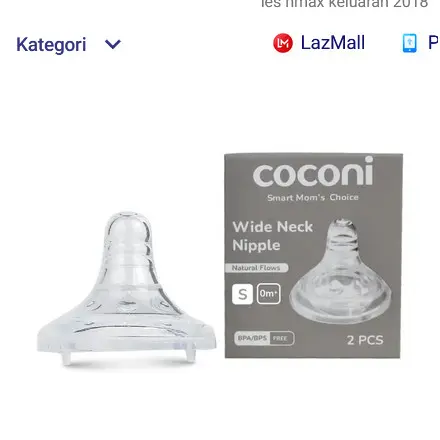 Coconi Wide-neck Baby Bottle Nipple Teat Replacement 2pcs | Dot pengganti Botol Susu Wide-Neck Coconi 2pcs 4