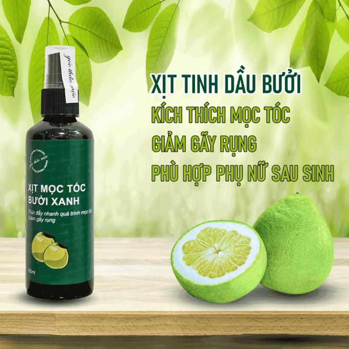   5 chai  Combo 5 Chai Xịt tinh dầu Bưởi Xanh kích thích mọc tóc 100ML - Thương hiệu uy tín 