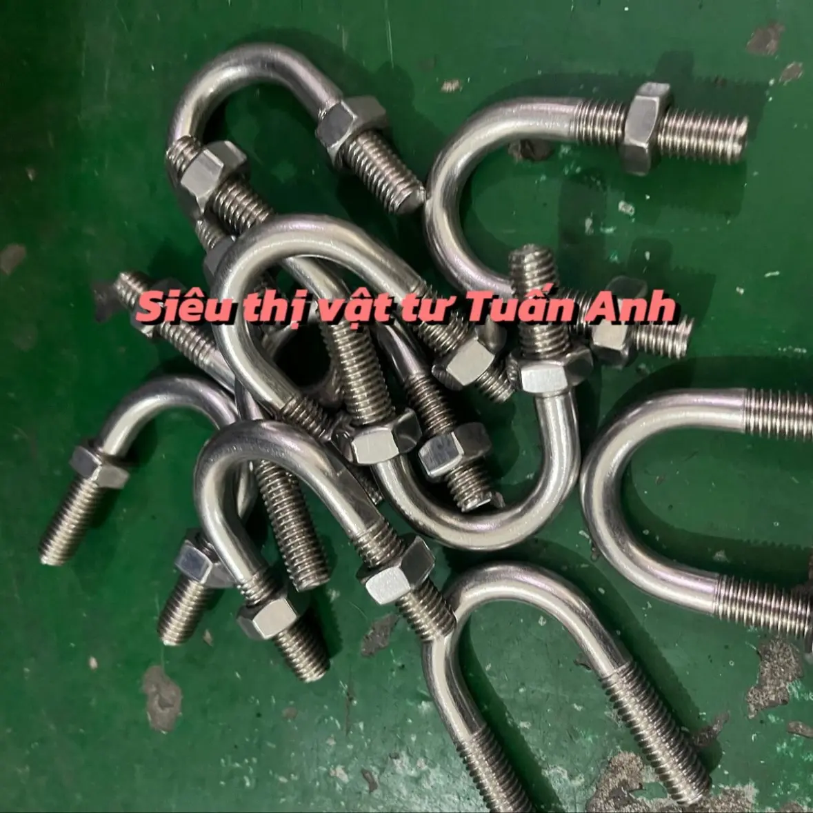 [PHỤ KIỆN CÙM ỐNG] CÙM UBOLT CÙM CHỮ U INOX304 INOX M8 21 27 34 42 49 60 76 90 114