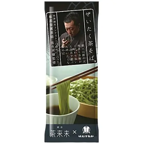 Mì Soba Matcha Hatakenaka Truyền Thống Nhật Bản Hương Vị Trà Xanh Trọng Lượng 200Gr
